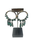 Gold Emerald Earrings