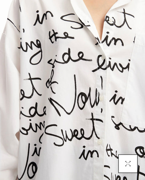 Desigual Oversize Lettering Shirt