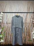 Cable knit Marled Turtleneck Sweater and dress set