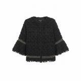 Fuzzy Black Jacket Women