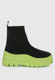 Knitted platform boots Women
