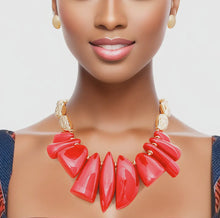 Load image into Gallery viewer, Statement Necklace Earrings Set