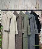 Long Coat and Scarf w/ Functional Pockets