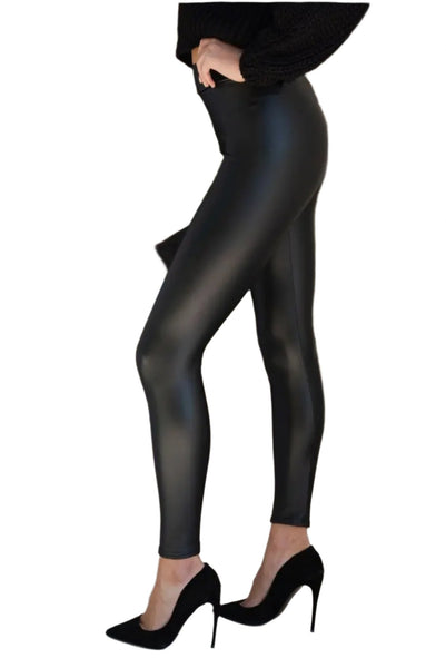 Coated PU High Waist Premium Leggings