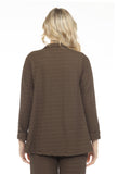 COLLAR JAC WAFFLE SOLID - L/S COLLAR JACKET OLIVE