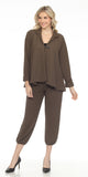 COLLAR JAC WAFFLE SOLID - L/S COLLAR JACKET OLIVE
