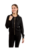 Sporty Studded Zipper Hoodie Style 80804-6100