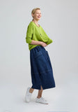 CERYS Asymmetric jersey blouse