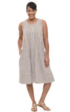 Boho Dress in Seersucker Stripes