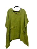 Kiwi Linen Blouse w/ Button size 3