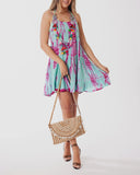 Green Tie Dye Dress