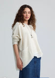 DAKOTA Textured hemp & cotton blouse