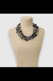 Multi Strand Beaded Pearl Collar Necklace