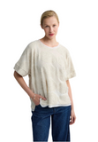 BLAIR Textured hemp & cotton blouse
