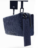 Small geometric embossed crossbody bag