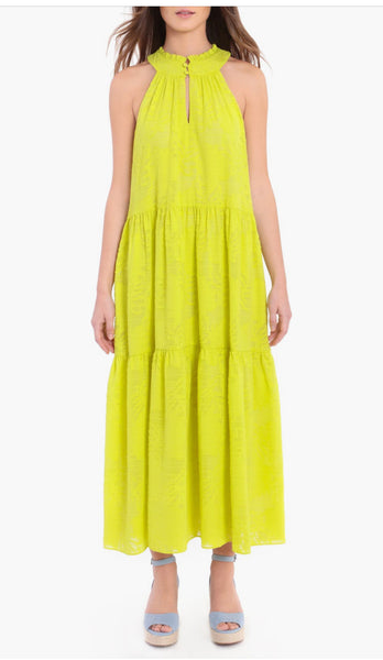 Halter Neck Burn Out Dress