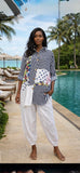 Transparente Patch Shirt Linen 92045
