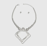 Statement Necklace Earrings Set