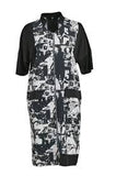 My Soul Oldies Front Zipper Dress Jacket Black/White 2121