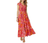Button Front Maxi Dress