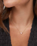 FRAMED ARI HEART SHORT PENDANT NECKLACE