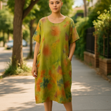 Watercolor Linen Dress