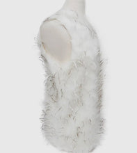 Load image into Gallery viewer, Off White faux fur vest