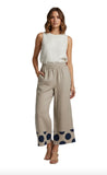 Pants 100% Linen Dots