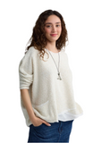 DAKOTA Textured hemp & cotton blouse