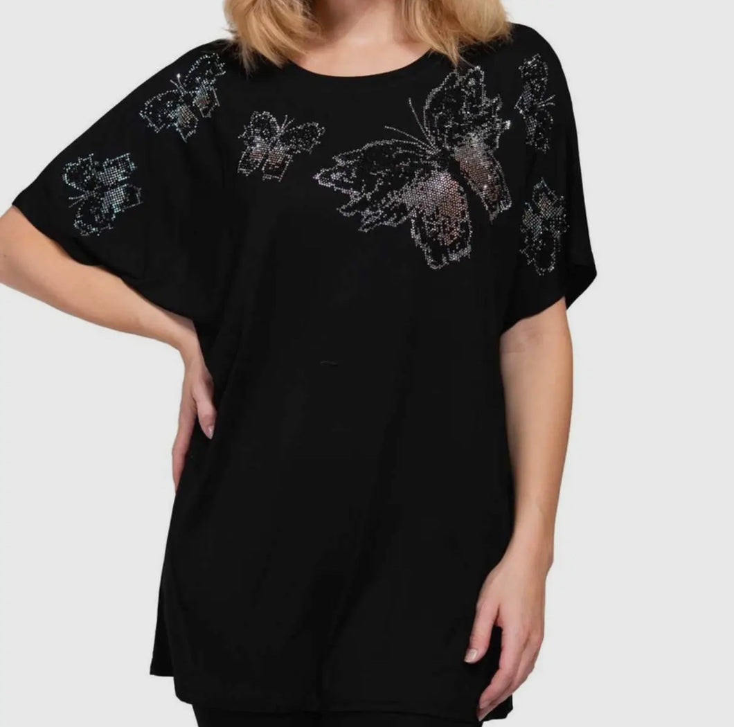Butterfly Bat Wing Sleeve T-shirt