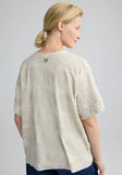 BLAIR Textured hemp & cotton blouse