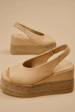 Agnes’s Beige Sandals Genuine Leather