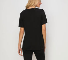 Load image into Gallery viewer, Sequin Inset Short Sleeve Top