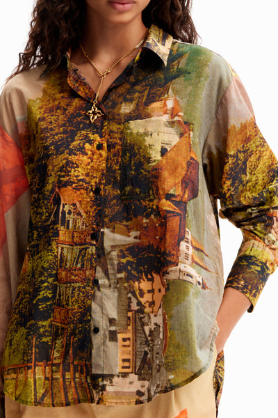 M. Christian Lacroix landscape shirt