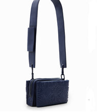 Load image into Gallery viewer, Small geometric embossed crossbody bag