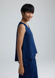 FLORIA Denim muslin top LUUKAA