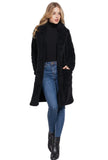 Sherpa Notched Collar Patch Pocket Coat