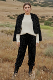Plus Size Sequined Joggers Pants