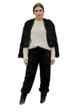 Plus Size Sequined Joggers Pants