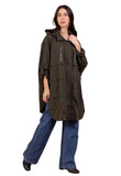 Long Hooded Raincoat Parka