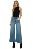 High Rise Crop Palazzo Jeans