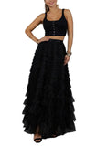 Long Layered Skirt