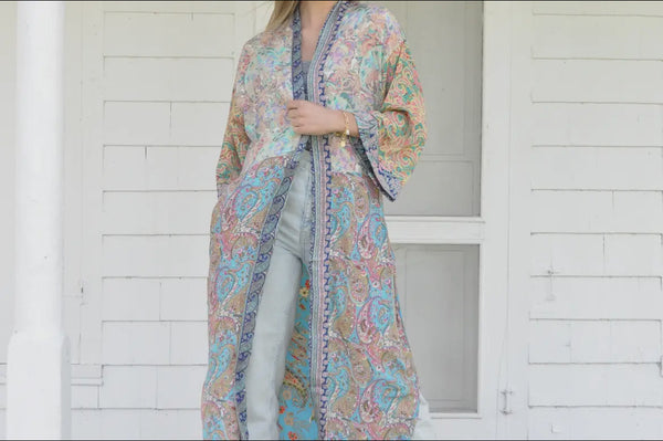 Couture Mixed Print Kimono