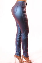 Load image into Gallery viewer, Metallic High Rise Skinny Coated Pants