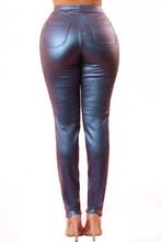 Load image into Gallery viewer, Metallic High Rise Skinny Coated Pants