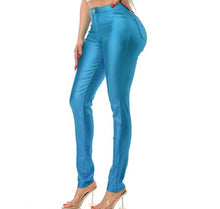 Load image into Gallery viewer, Metallic High Rise Skinny Coated Pants