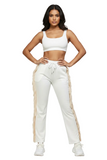 Fringe Jogger Long Pants
