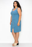 Casual Curvy Denim Dress