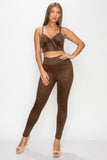 Embossed Leggings Black
