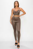 Embossed Leggings Black
